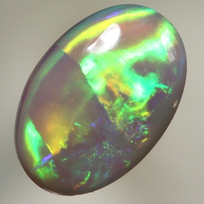 SOLID SEMI BLACK OPAL Large rainbow rolling flashes